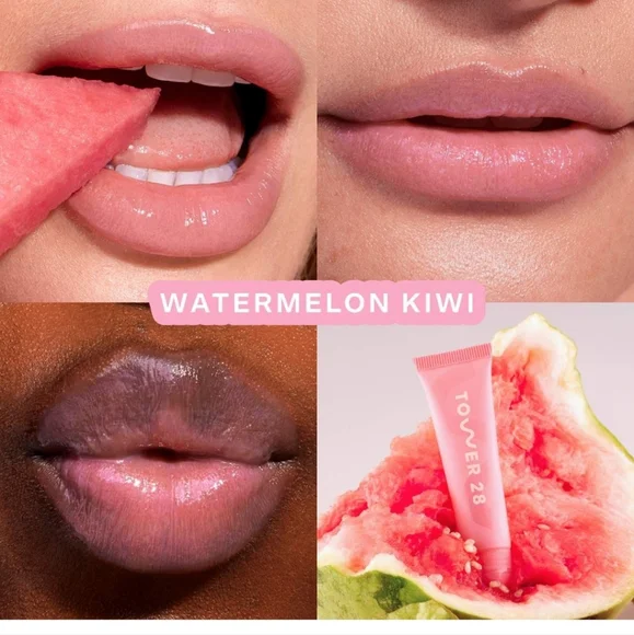 Tower 28 LipSoftie Hydrating Tinted Lip Treatment Balm WATERMELON KIWI. BNIB - Picture 2 of 4